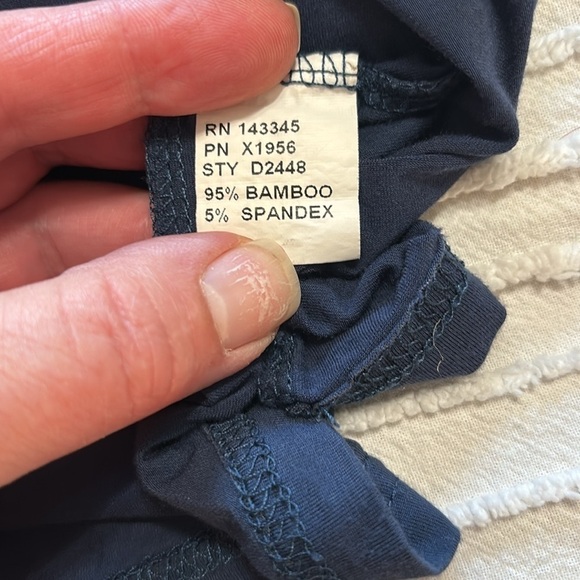 PIKO‎ Famous 1988 Short Sleeve Dress/Tunic Bamboo Size Small  Navy - Picture 6 of 6